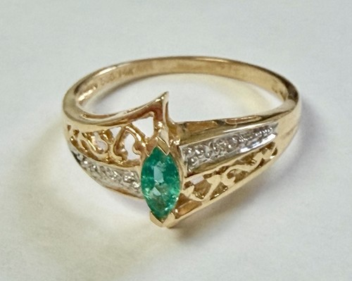 Marquis smaragd und diamant - und,