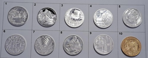 Euro silbermünzen - 10,