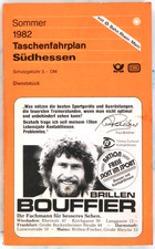 Bundesbahn -Kursbuch - Taschenfahrplan Südhessen Sommer 1982