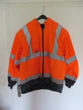 Arbeitsjacke Warnschutzweste  | orange | abnehmbare Ärmel | Warnschutz