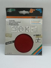 Meister Polierfilz 125mm Polierzubehör Polierpad Polierhilfe für Klett (B68)