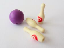Playmobil 3 Kegel/Pins 1 Bowling-Kugel Bowling-Zubehör Ersatzteil 9440