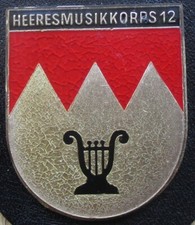 Brustanhänger Verbandsabzeichen Heeresmusikkorps 12 Veitshöchsheim