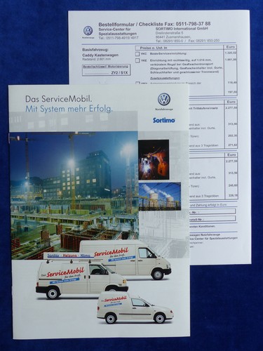 Sortimo service mobil caddy - vw,