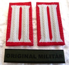 Bundeswehr Kragenspiegel Heer Artillerie Truppe ROT Uniform Rang Abzeichen Jacke