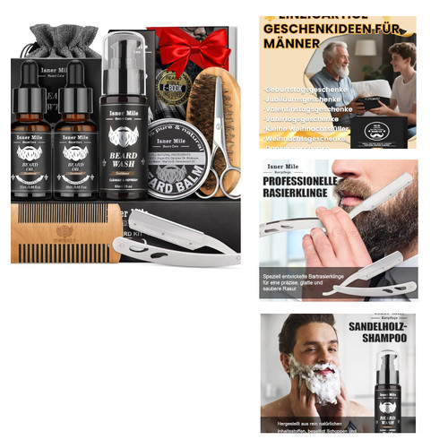 Bartpflege set für männer - bartpflege,