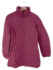 ICEPEAK Damen Steppmantel Gr. 38/M Rot Outdoor Elegant