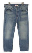 Levi's 533 Loose Herrenjeans W35/L32 Blau Knopf Fly Verblichen Whiskers