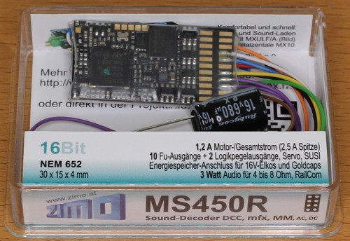 Zimo dcc sound decoder ms450r - dcc-sound-decoder,