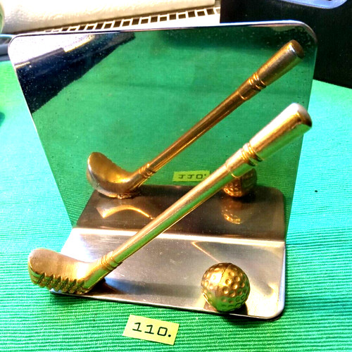 Vintage briefablage golf aus - briefablage, "golf"