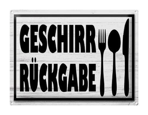 Blechschild hinweis 40x30cm - hinweis,