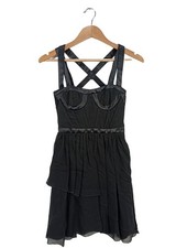 VERSACE FOR H&M Trägerkleid Damen Kleid Gr. DE 34 schwarz Casual-Look