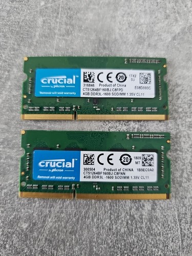 2x4gb ddr3l ram crucial - 2x4gb, by
