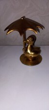 Ente mit Regenschirm  , Messing (9 )