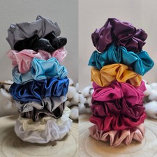 Handmade Haar Scrunchie Satin Haargummi Haarschmuck Haarband Gummi selbstgemacht