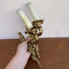 2er Set Wandlampen Messing aus