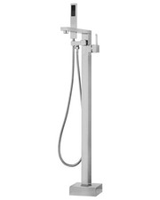 Armatur Freistehend Messing Kunststoff silber Della