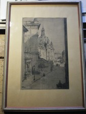 Walter Zeising Radierung