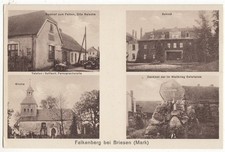 AK Falkenberg bei Briesen Mark Gasthaus Kirche Kriegerdenkmal Schloß U336