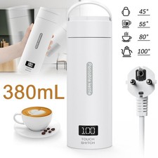 Mini Heizbecher,380ml Elektrischer Wasserkocher,300W Vakuum Reise Wasserkocher