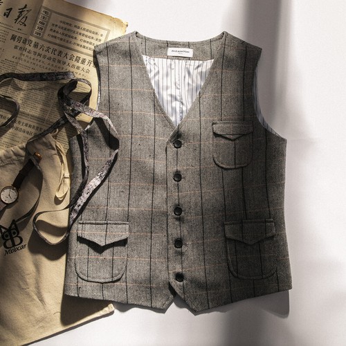 Retro herren wolle mischgewebe - herren,
