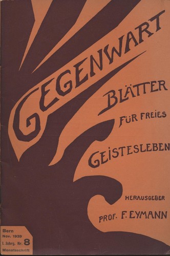 Gegenwart blätter für - gegenwart,