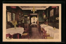 AK Bremen, Hotel Stadt Hamburg in der Bahnhofstraße 24, Innenansicht 