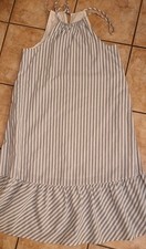 Maxikleid blau weiss gestreift