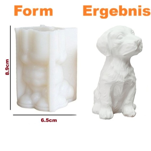Silikonform sitzender labrador - silikonform,