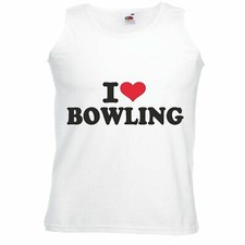 Tank Top I LOVE BOWLING -