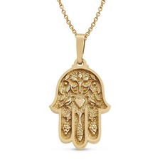 14K Gelbgold kleiner Hamsa