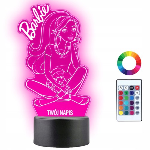 Led nachtlicht barbie - nachtlicht,