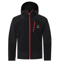 Haglöfs Jacke Herren Gr.L Skarn Hybrid Softshell Outdoorjacke Schwarz 154617
