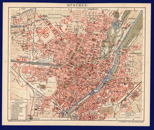 Stadtplan 1903 münchen - stadtplan,