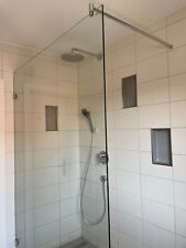 Glas-Duschwand, Duschtrennwand, Walk-In-Dusche, Heiler, 140x200cm, 8mm-Glas