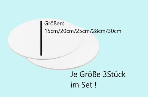 Tortenunterlage cakeboard rund - tortenunterlage,