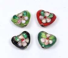 2 Cloisonne Perlen Spacer