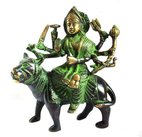 Durga statue aus messing - statue,