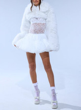 Luxus jacke kunstpelz - luxus,