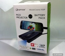 Aiptek MobileCinema A50P DLP Pico Projektor für Android bzw. Apple iPhone, NEU
