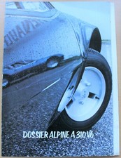 französischer Prospekt Renault Alpine A 310 V6, französisch, 1983 sehr gut