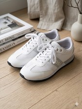 BOSS Men's White Gray