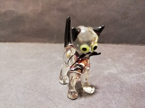 Kleine katze glasfigur - kleine,