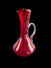 Mid Century Rubinrot Glas