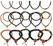 MASTER DIS WOOD FELLAS PEARL NECKLACE BRACELET Holzschmuck Perlen Kette 6 9 12mm