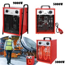 3KW 5KW 9KW Heizgerät Elektroheizer Bauheizer Heizlüfter Zeltheizer Heizung Rot