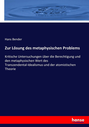 Hans bender zur lösung des - bender,