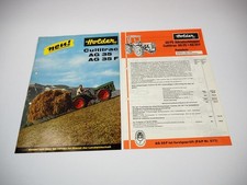 Holder Cultitrac AG35 + F Allradschlepper Prospekt Techn. Daten Preisliste 1972