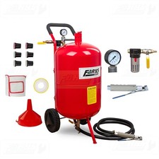 Sandstrahlmaschine 76l Düsen Maske Sandstrahlgerät Mobile Sandstrahler