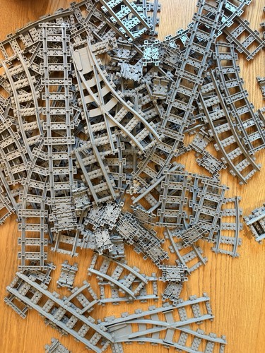 Lego eisenbahnschienen set aus - set,